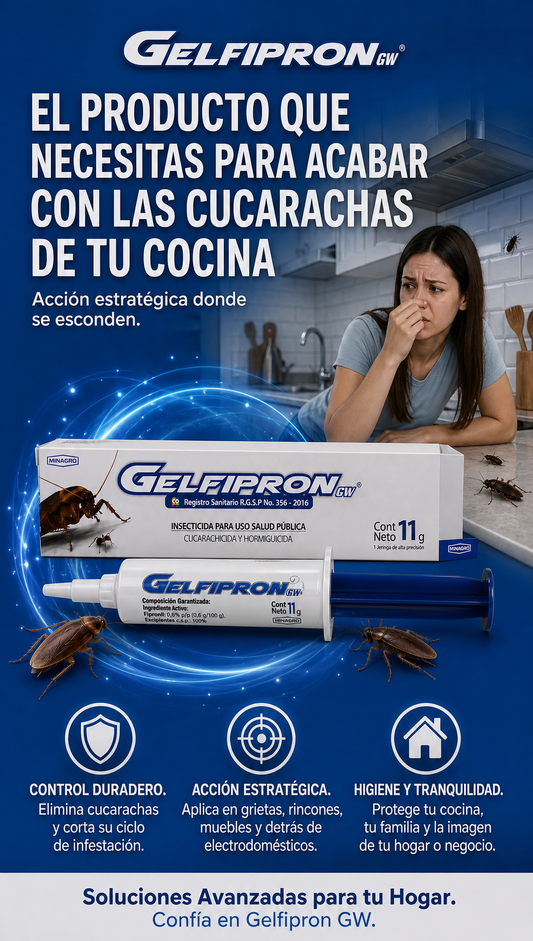 Gel Profesional de Aplicación Precisa para Cucarachas - ENVIO GRATIS Y PAGO EN CASA