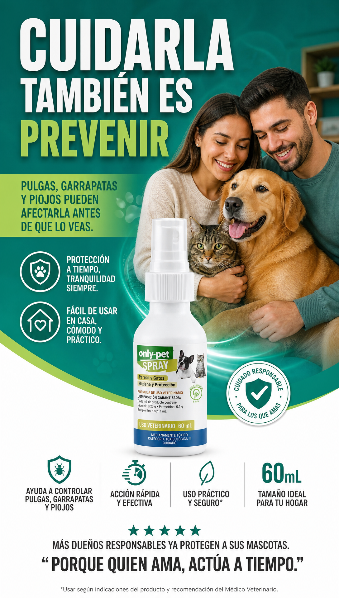Spray PROFESIONAL Antipulgas y Garrapatas para Perros y Gatos + Envío Gratis + Pagas al Recibir